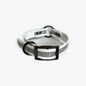 1 in reflective dog collar with black hardware